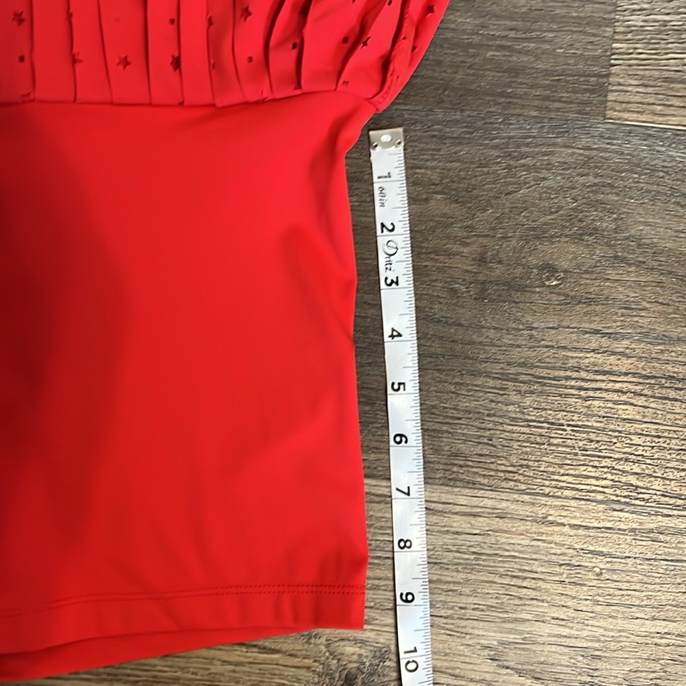 Thrive Red Pleated Pull On Skort with Star Details NEW - Large - Picture 10 of 11